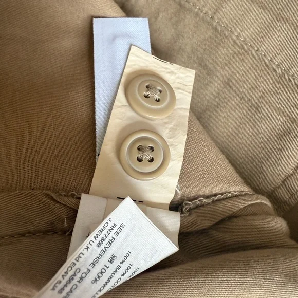 NWT J.Crew Men’s khaki shorts chino size 38 inseam 9 flat front black label - Picture 5 of 9